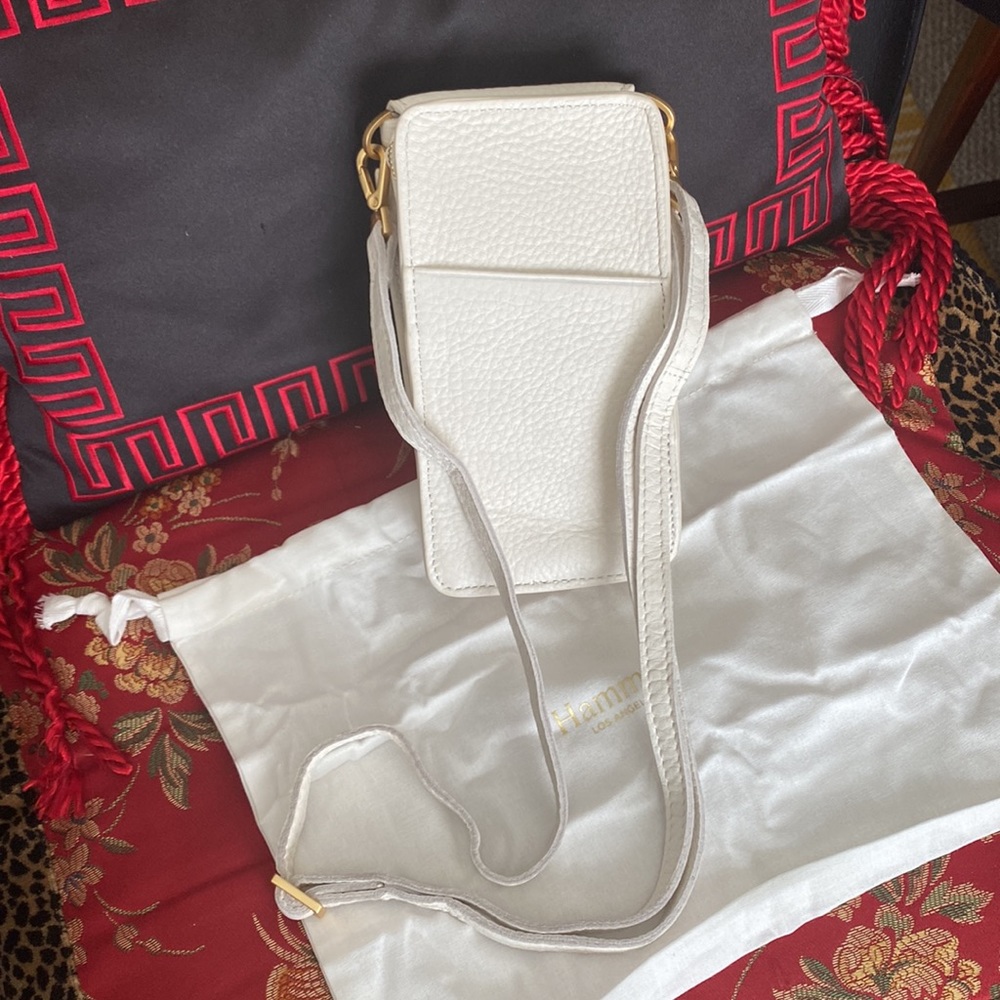 Making moves in a marshmallow white, bright Hammitt 310 west chic crossbody! - Picture 3 of 12